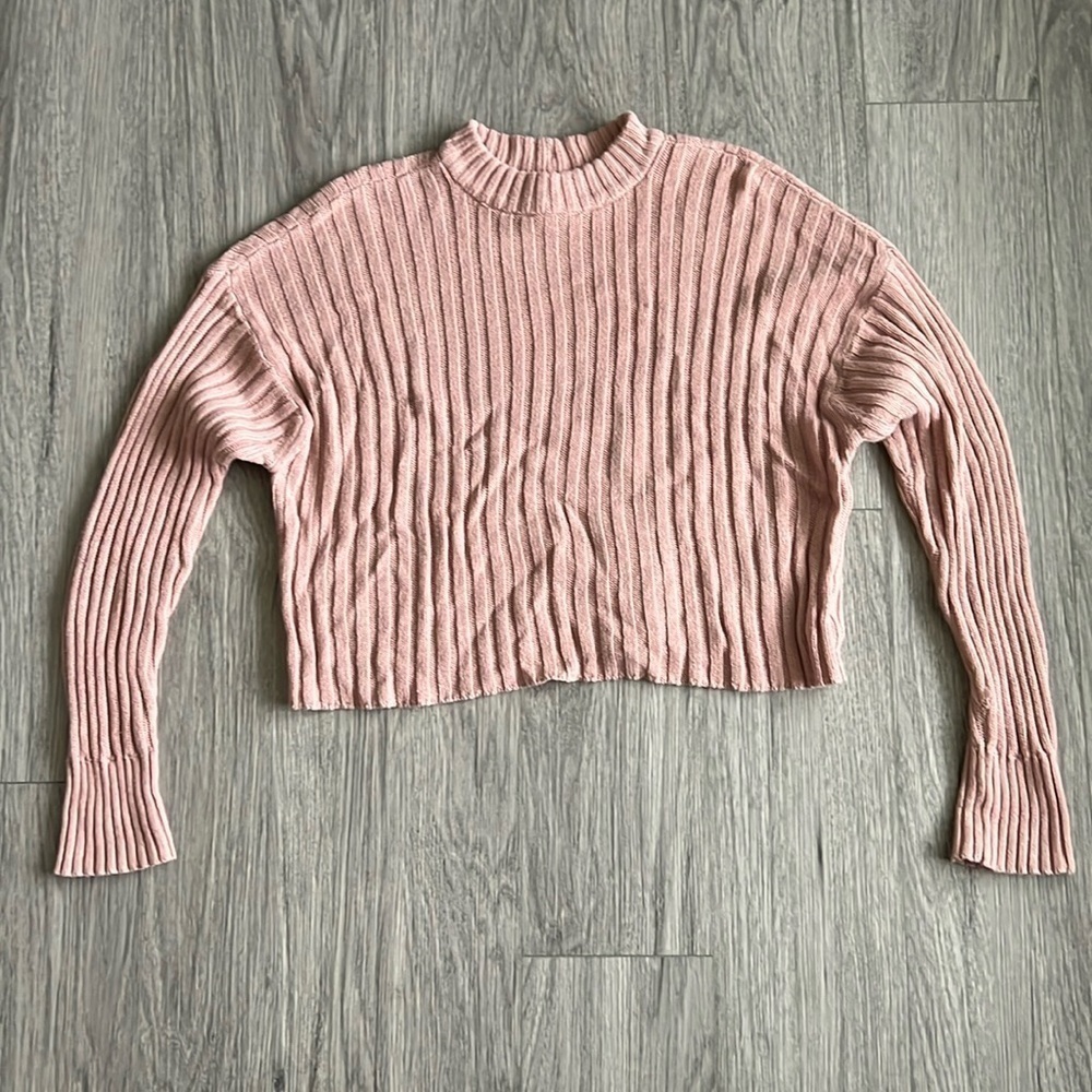 American Eagle Light Pink Sweater Size S